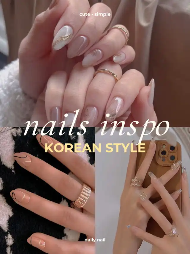 Korean 3D Nail Aesthetic #nailinspo