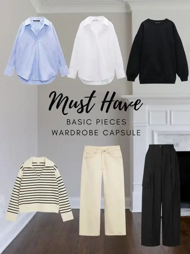 must have basic pieces wardrobe capsule ‍️