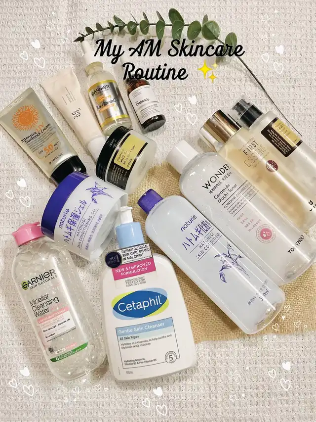 My AM Skincare Routine Products