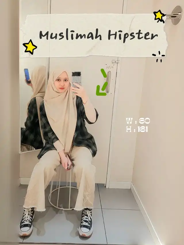 Outfit Muslimah hipster