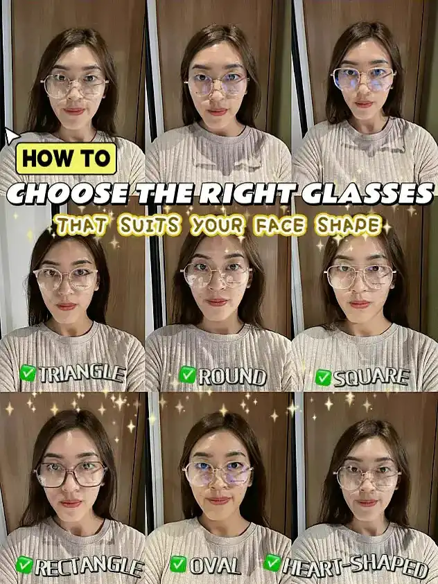 Choose the Right Glasses Suits your Face Shape