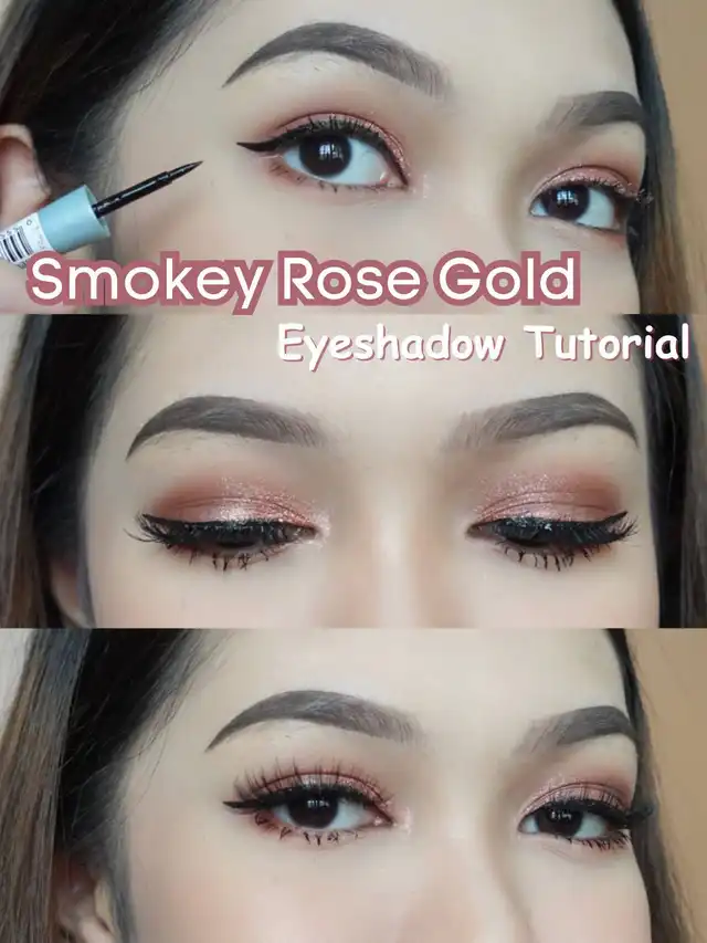 Smokey Rose Gold Eye Makeup