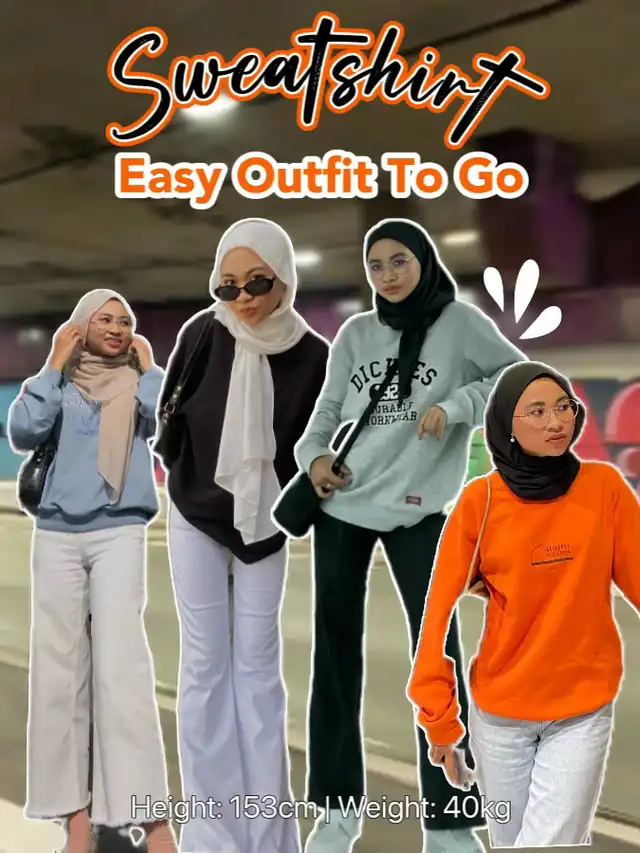 Easy to go outfit with Sweatshirt