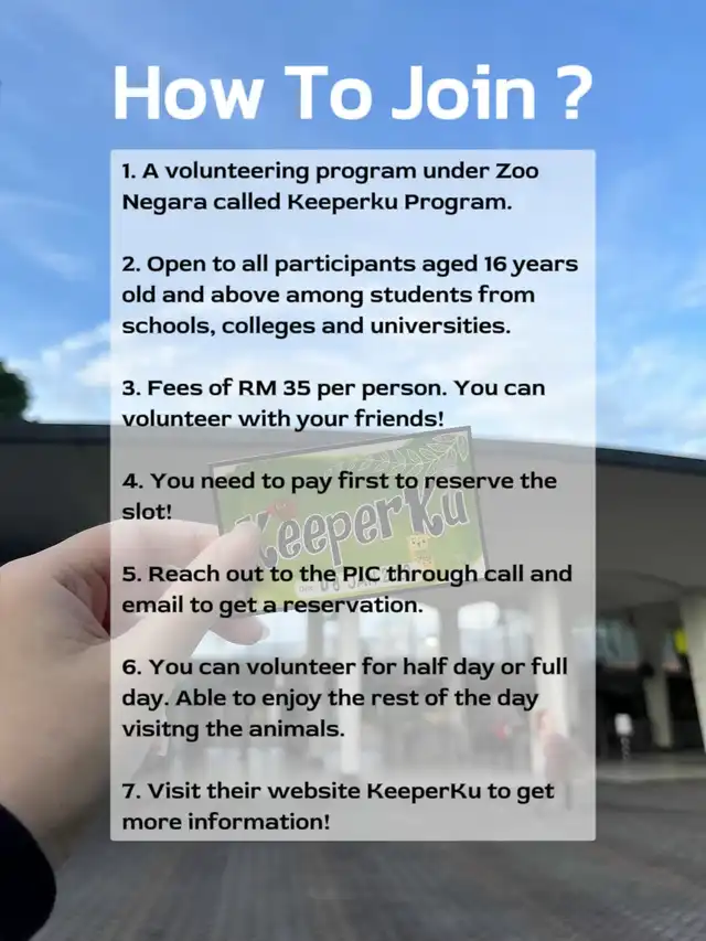 Volunteering With Your Friends At Zoo Negara