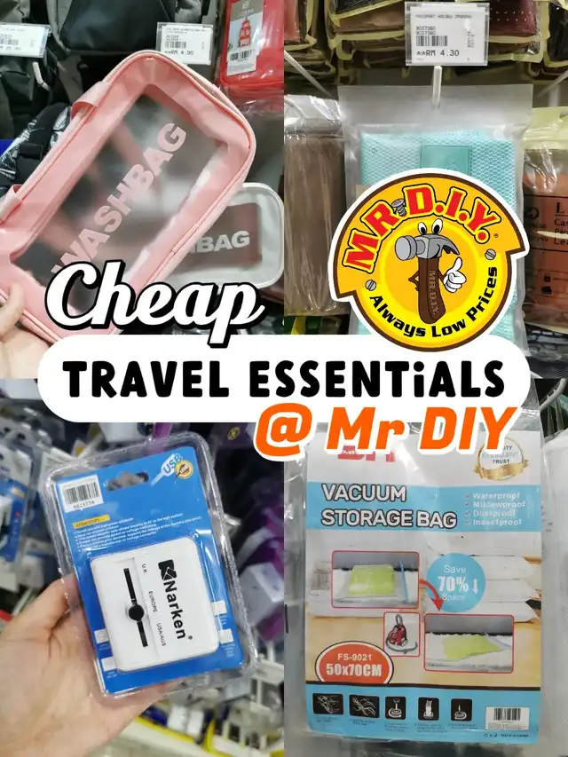 CHEAP Travel Essentials in Mr DIY