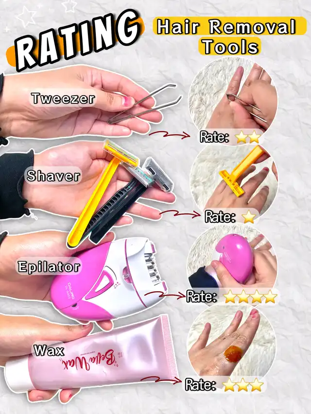 Rating ️ My Hair Removal Tools