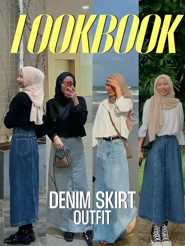 Denim Skirt Outfit | Lookbook