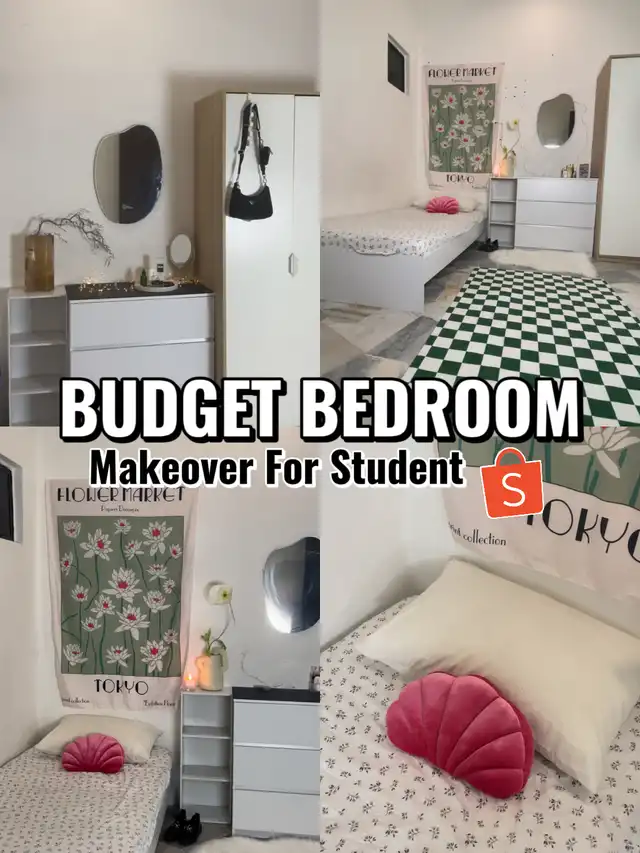 BUDGET BEDROOM MAKEOVER FOR STUDENT